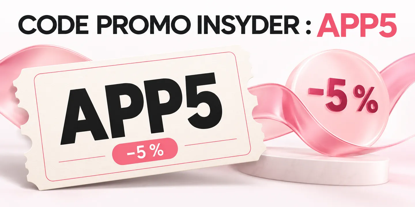 CODE PROMO INSYDER : APP5 — remise annoncée de 5 %